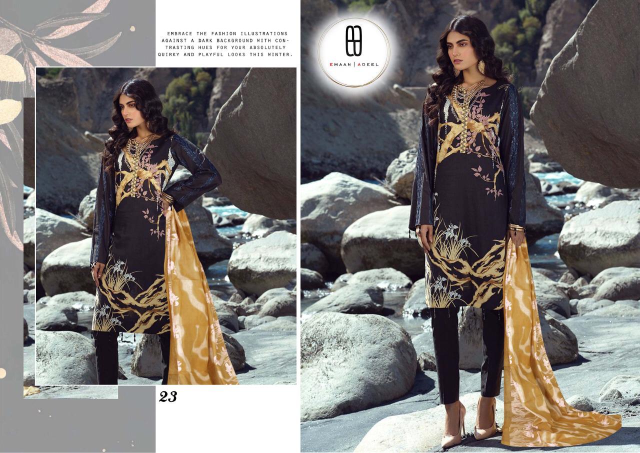 Emaan Adeel 3 Readymade Latest Fancy Designer  Pure Lawn Karachi Cotton Dress